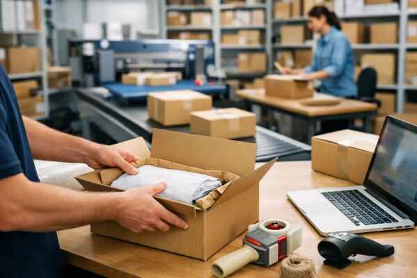Beispiel für schnellere Packprozesse im Onlineshop - 