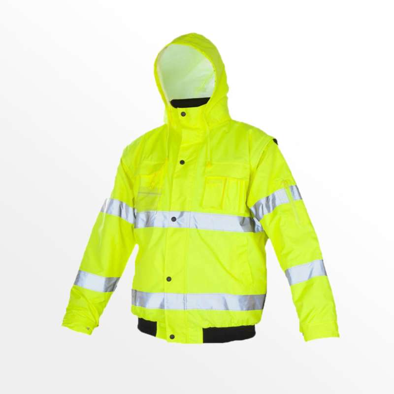 Sicherheitsjacke reflektierend gelb | Hansepack24 | Arbeitsjacken