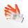 Arbeitshandschuhe Handschuhe Montagehandschuhe weiss/orange Latex Gr. L