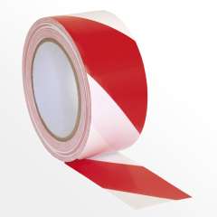 50mm x 33m Gewebeband Bodenmarkierungsband Gaffa Tape rot/weiss