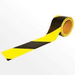 100m / 75mm Rolle ABSPERRBAND gelb-schwarz Flatterband Warnband Trassenband