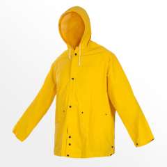 Regenjacke Nässeschutz Regenschutz Windschutz Ölzeug mit Kapuze gelb XL