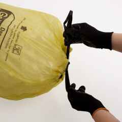 13 x HDPE gelbe Säcke Recycling Müllsäcke 90L (1 Rolle)