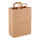 100 x Papier Tragetaschen 320+120x400 mm braun
