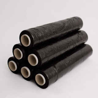 Stretchfolie schwarz 500mm x 300m 23my