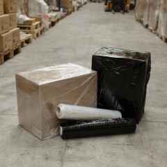 Stretchfolie schwarz 500mm x 300m 23my