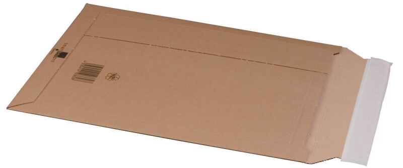 Versandtasche aus Wellpappe B4+, 285x397mm bis 50mm Höhe