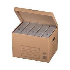 Archivbox mit Klappdeckel und Automatikboden, 410x320x285mm