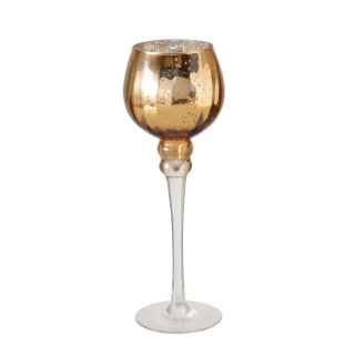 Windlicht Glas gold / rosegold lackiert 3er Set