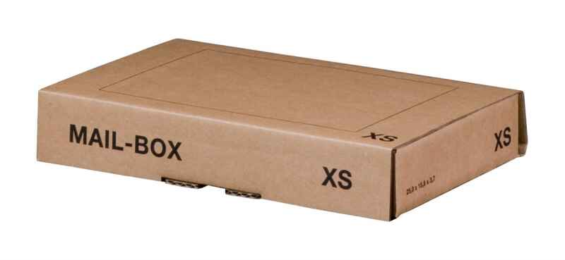 Versandkarton Mail-Box XS, braun, 244x145x45 mm