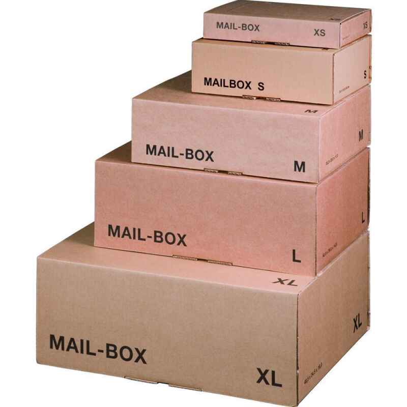 Versandkarton Mail-Box L, braun, 395x248x145 mm