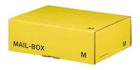 Versandkarton Mail-Box M, gelb, 331x241x105 mm