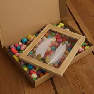 DHL Kleinpaket Karton DIN A6 - 180 x 130 x 80 mm Braun