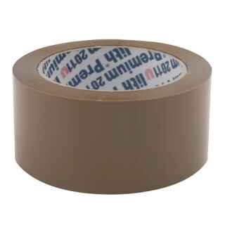 50mm x 66m Klebeband Paketklebeband Ulith Premium leise abrollend braun
