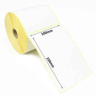 Thermopapier Klebeetiketten 32 x 20 mm (2000 Etiketten pro Rolle) weiß