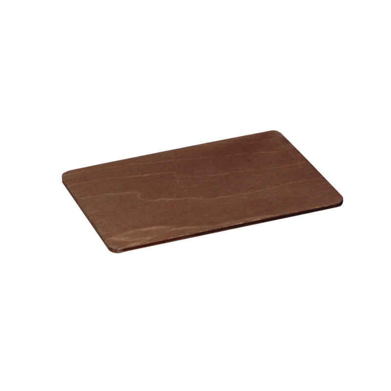 10 Stk Holz-Dekoplatte MITTEL braun gebeizt - 250x170 mm