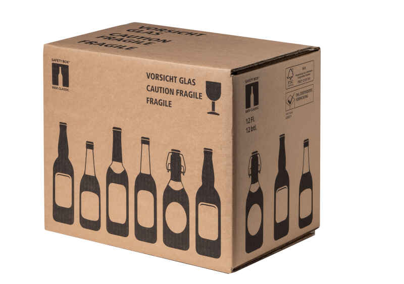 15 Stk Safety Box Bier Classic 12er Umkarton - 366 x 249 x 275 mm