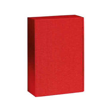 25 Stk Präsentkarton 3er WELLE ROT innen rot - 360 x...