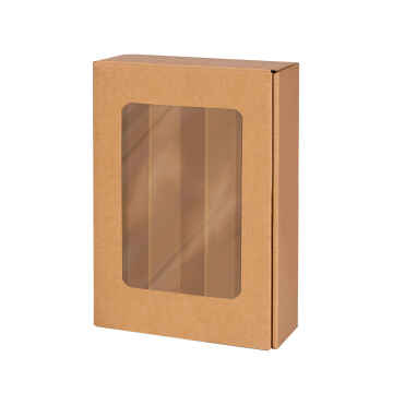 25 Stk Präsentkarton 3er Pure Natur mit Fenster -...