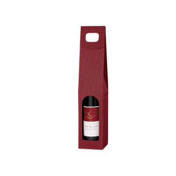50 Stk Tragekarton 1er WELLE BORDEAUX - 90 x 90 x 445 mm