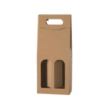 50 Stk Tragekarton 2er WELLE NATUR - 183 x 90 x 445 mm