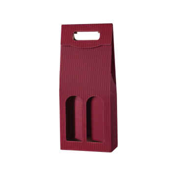 50 Stk Tragekarton 2er WELLE BORDEAUX - 183 x 90 x 445 mm