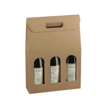 30 Stk Tragekarton 3er PURE NATUR - 270 x 90 x 385 mm