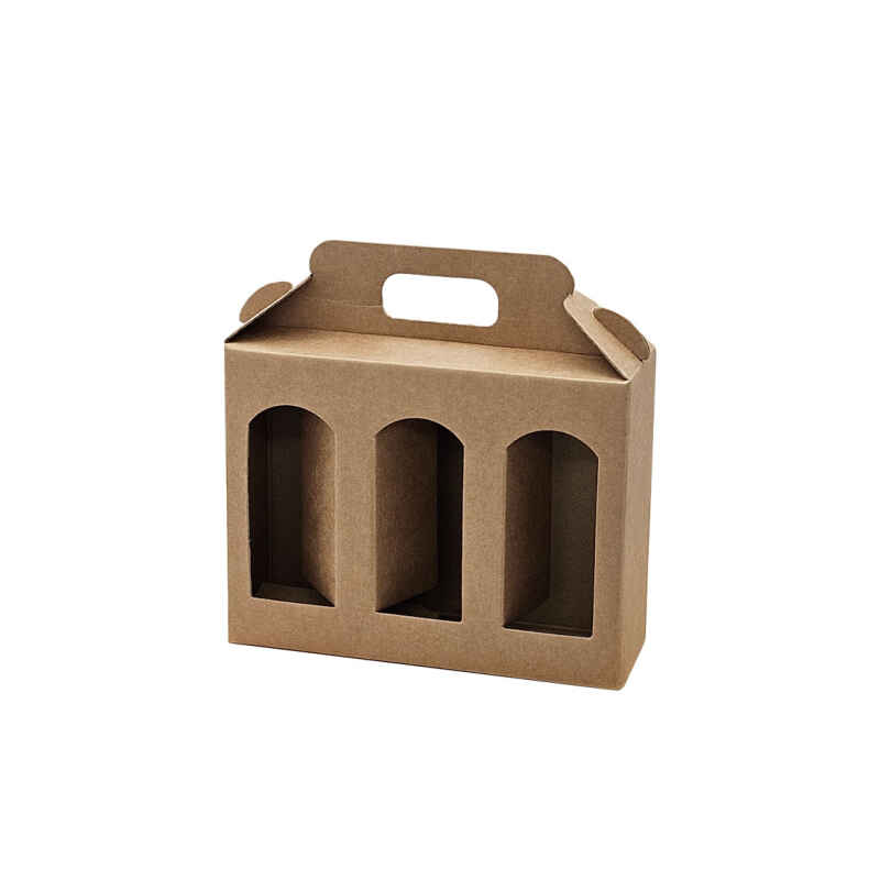 10 Stk Tragekarton 3 Delikatessen I-Maß: 190x60x150mm - 190 x 60 x 150 mm