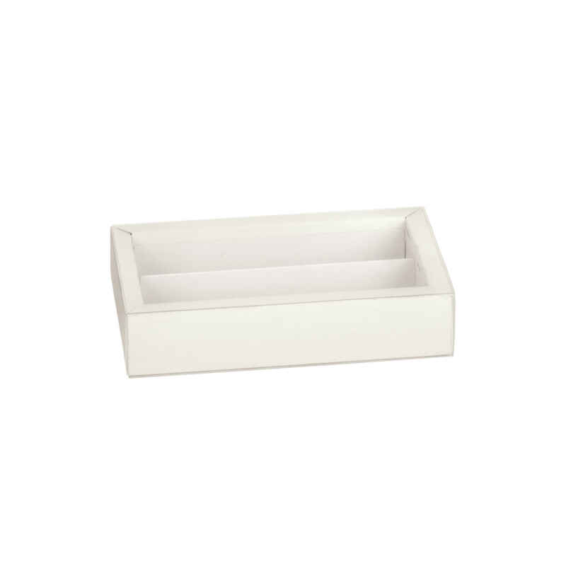 50 Stk Confiserie "Pralinen" Box Fibra Bianco klein - 145x75x35mm