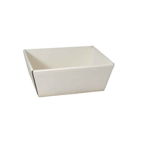 50 Stück Präsentkorb 4-eck klein Fibra creme - 200x150x100 mm