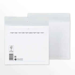 100 x Luftpolstertaschen Größe CD (200 x 170 mm) DIN B6+ - Weiss
