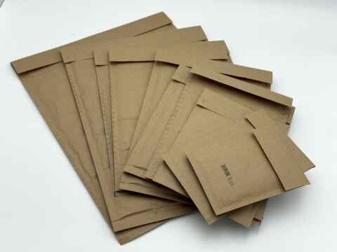 100 x Luftpolstertaschen Größe F/6 (240 x 350 mm) - Braun