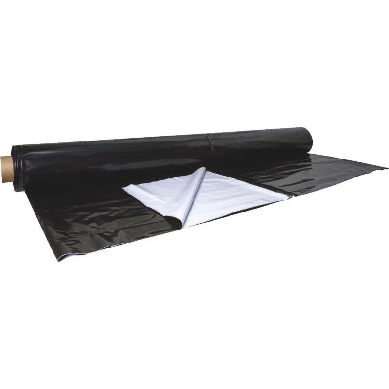 Silofolie 4,0m x 2,0m UV-stabil Folie Plane schwarz/weiß Abdeckfolie 