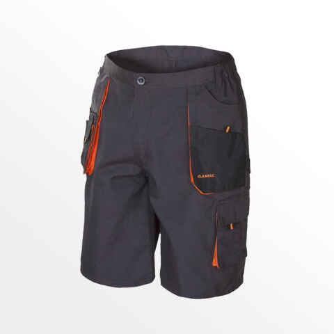 kurze Arbeitshose Shorts graphit/orange (Gr. 46-64 EU) 52