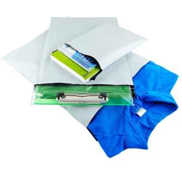 100 x LDPE Coex Folienversandtaschen 190x250+50mm 50my weiß