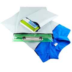 LDPE Coex Folienversandtaschen 190x250+50mm 50my weiß